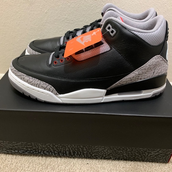 Jordan Retro 3 Black Cement(2024) Size 11 Brand New - Picture 7 of 14